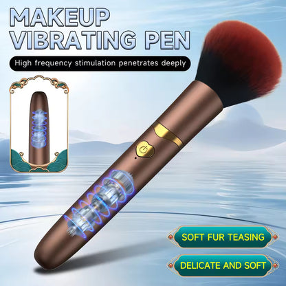 10-speed silicone makeup brush, USB rechargeable with massager function and waterproof IPX6