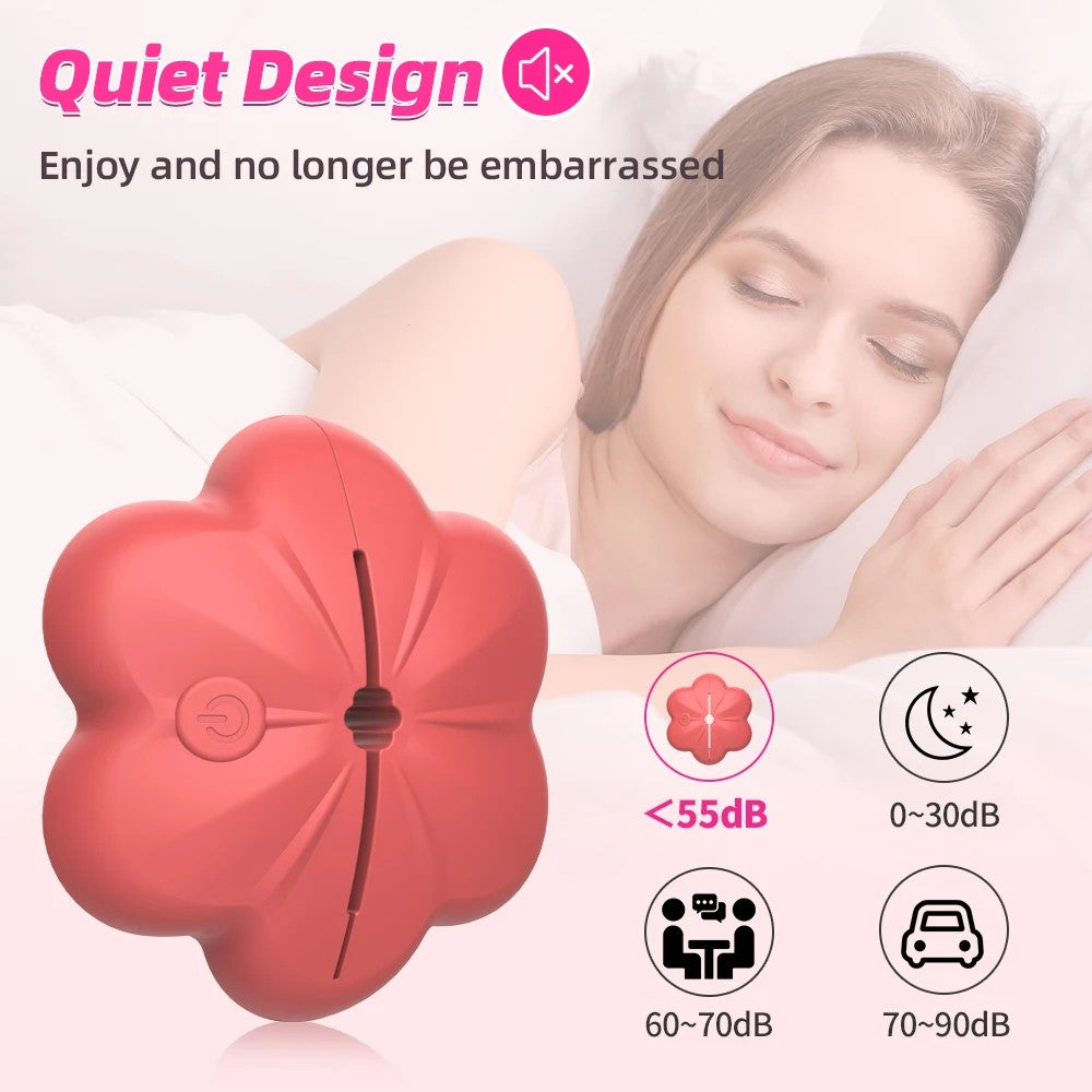 10 Mode Flower Nipple Clamp Vibrator – Wireless Erotic Stimulation, Adjustable Clamping Force, Adult Toy