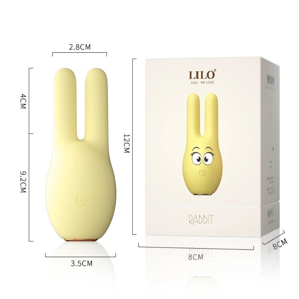 LILO Rabbit Vibrator G-spot Massage Nipple Clamp Clitoris Vagina Stimulator