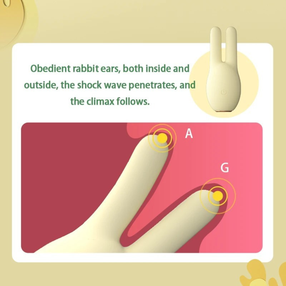 LILO Rabbit Vibrator G-spot Massage Nipple Clamp Clitoris Vagina Stimulator