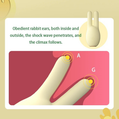 LILO Rabbit Vibrator G-spot Massage Nipple Clamp Clitoris Vagina Stimulator