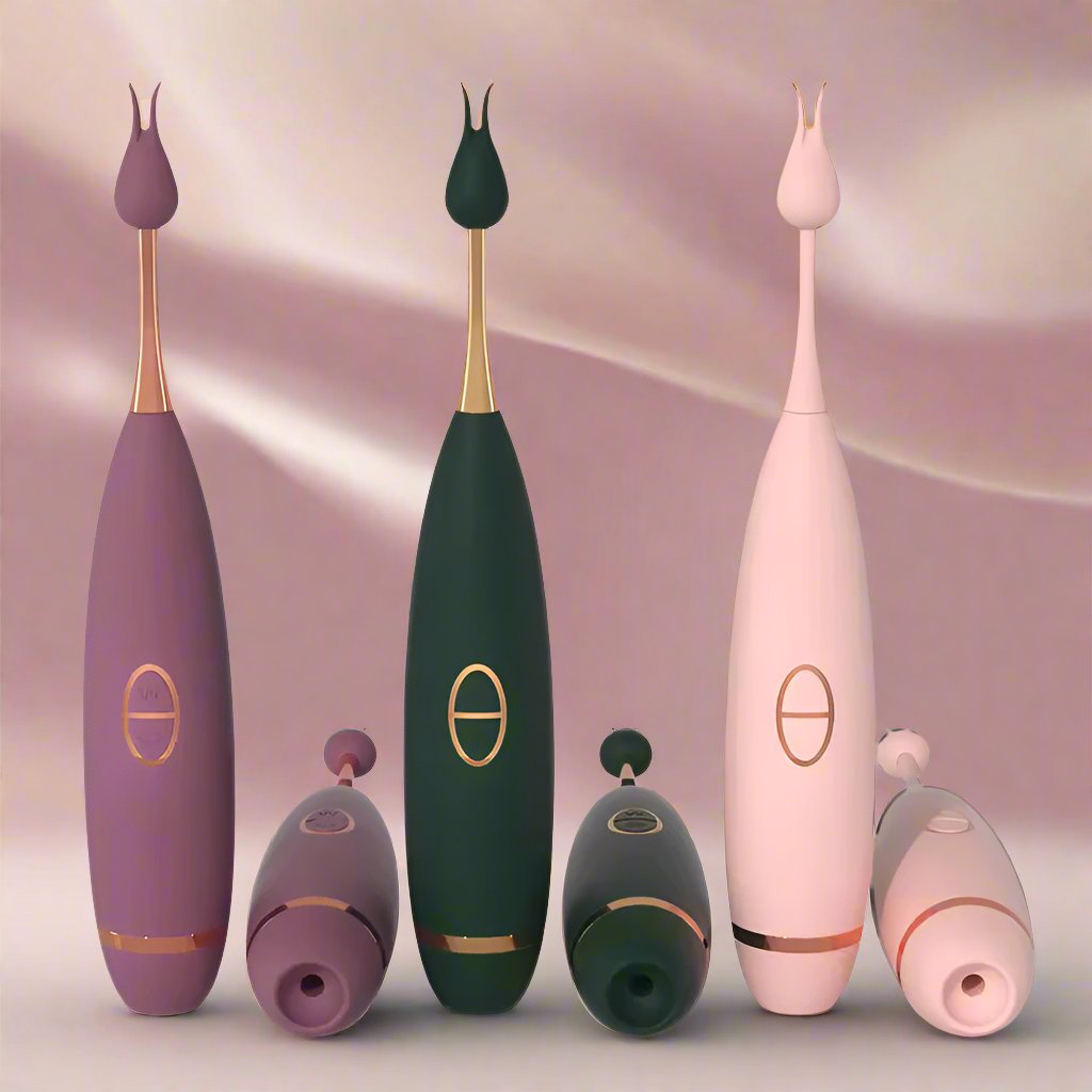 The Intense Inquirer - Suction + Vibration Orgasm Pen, Adult Women Rechargeable Vibrator Sex Toys