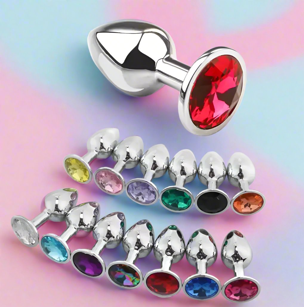 Bundle S M L sizes Heart-shaped stainless steel anal butt plug Masturbation Adult sex Toys prostate massage dildo for couple