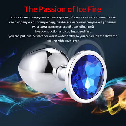 Bundle S M L sizes Heart-shaped stainless steel anal butt plug Masturbation Adult sex Toys prostate massage dildo for couple
