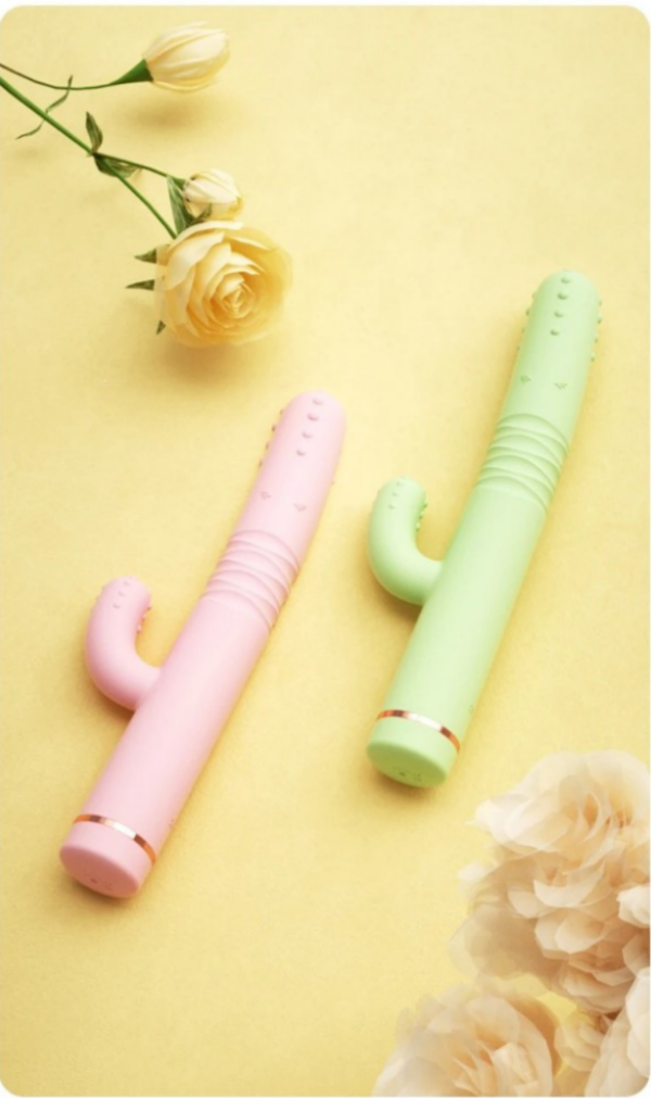 Cactus-Shaped Women G Point Vibrator – 10 Vibration Modes, Dual Stimulation, Heating Function, Ergonomic Design