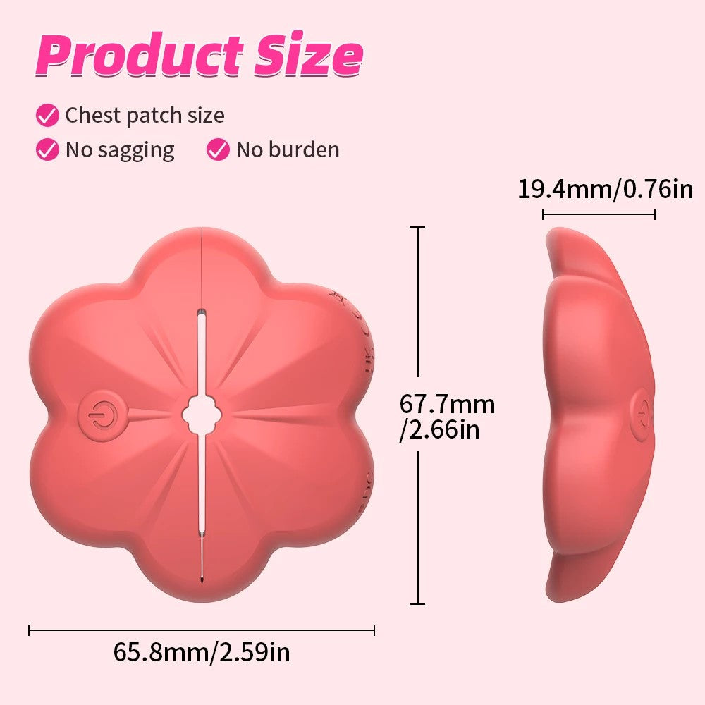 Erotic Flower Nipple Clamp Vibrator – 10 Vibrating Modes, Wireless Control, Adjustable Fit for Satisfying Stimulation