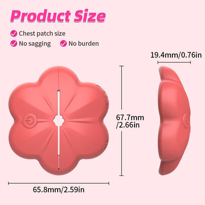 Erotic Flower Nipple Clamp Vibrator – 10 Vibrating Modes, Wireless Control, Adjustable Fit for Satisfying Stimulation