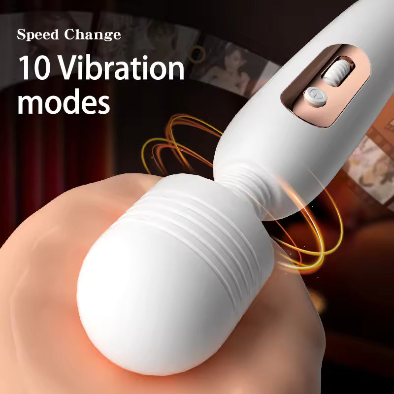 New Electric Massager Handheld Body Massager Super Vibration Av Magic Muscle Relaxation Stick Female Vibrator