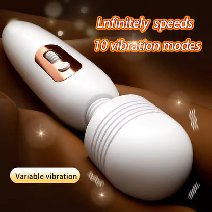 New Electric Massager Handheld Body Massager Super Vibration Av Magic Muscle Relaxation Stick Female Vibrator