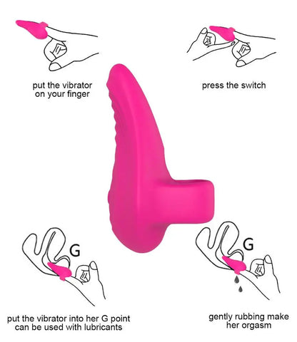 Mini Bullet Pussy Finger Vibrator Sex Toy Clitoris Stimulation Massager Great Finger Vibrators For Woman