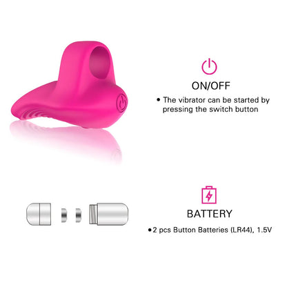Mini Bullet Pussy Finger Vibrator Sex Toy Clitoris Stimulation Massager Great Finger Vibrators For Woman
