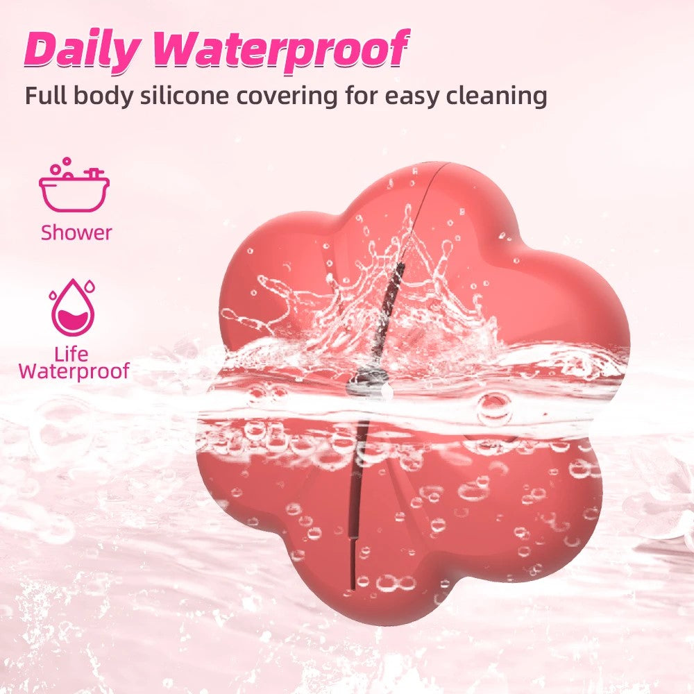 Flower Erotic Nipple Clamp Vibrator – 10 Modes, Wireless Operation, Adjustable Fit for Sensual Breast Stimulation