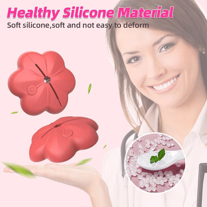 Flower Erotic Nipple Clamp Vibrator – 10 Vibration Modes, Wireless Control for Enhanced Breast Stimulation