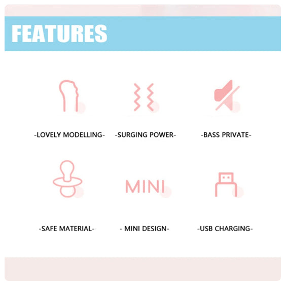 High-quality Women's Mini Vibrator with 10 Modes – Available in playful designs such as pink AV Vibrator and orange Bullet Shock, with quiet operation and USB recharging.