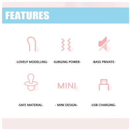 High-quality Women's Mini Vibrator with 10 Modes – Available in playful designs such as pink AV Vibrator and orange Bullet Shock, with quiet operation and USB recharging.