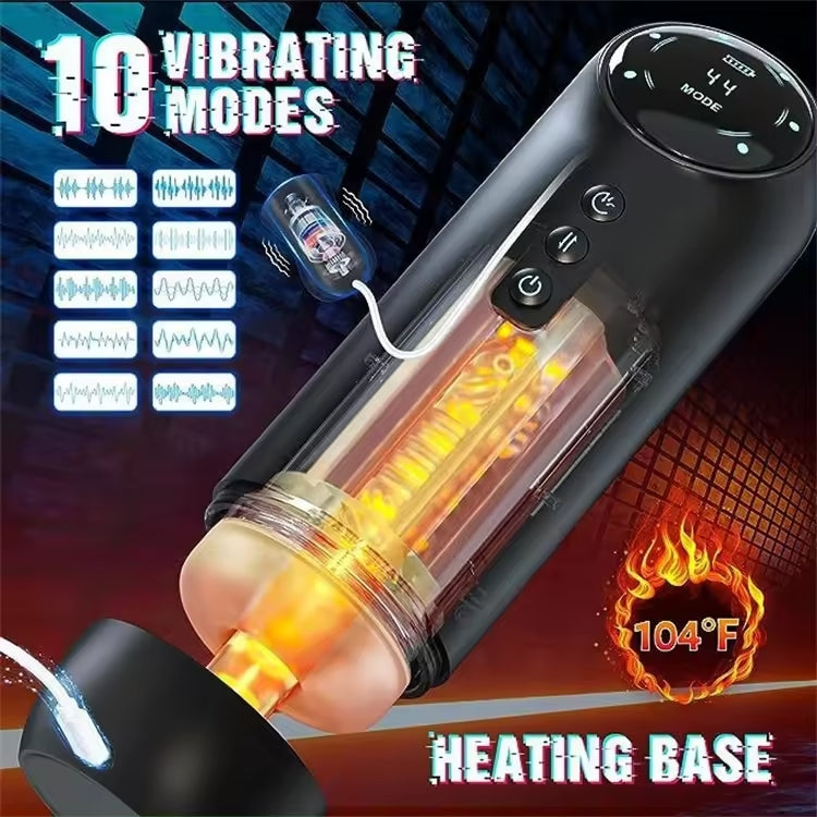 Electric male masturbator cup with USB port