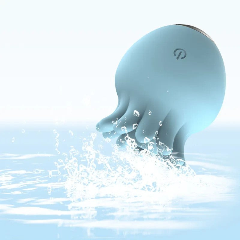 Jellyfish Vibrator with Nipple Sucker – G-Spot and Clit Stimulation Sex Toy for Women