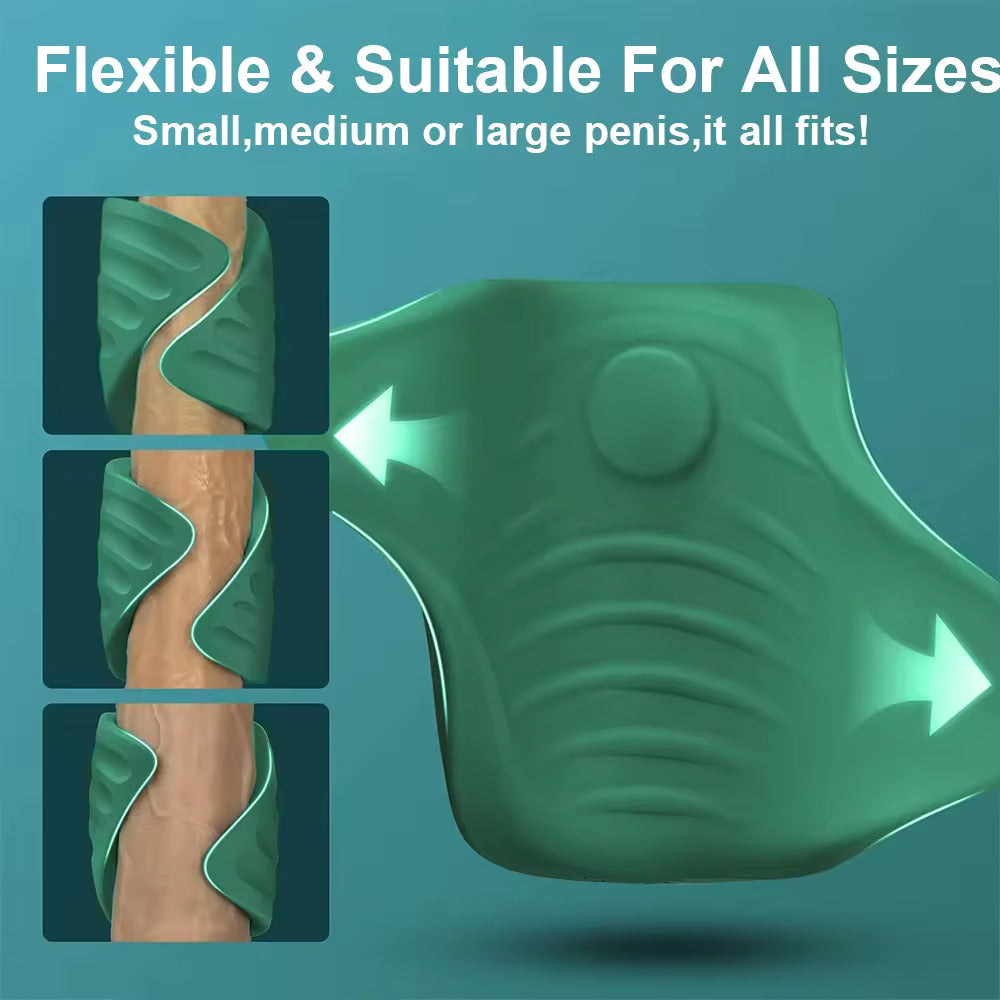 Male training masturbator with 9 customizable vibration patterns, APP control, and high-quality silicone