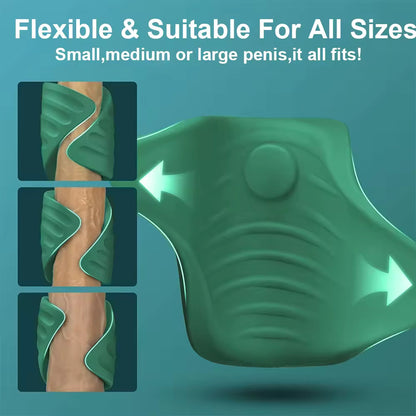 Male training masturbator with 9 customizable vibration patterns, APP control, and high-quality silicone
