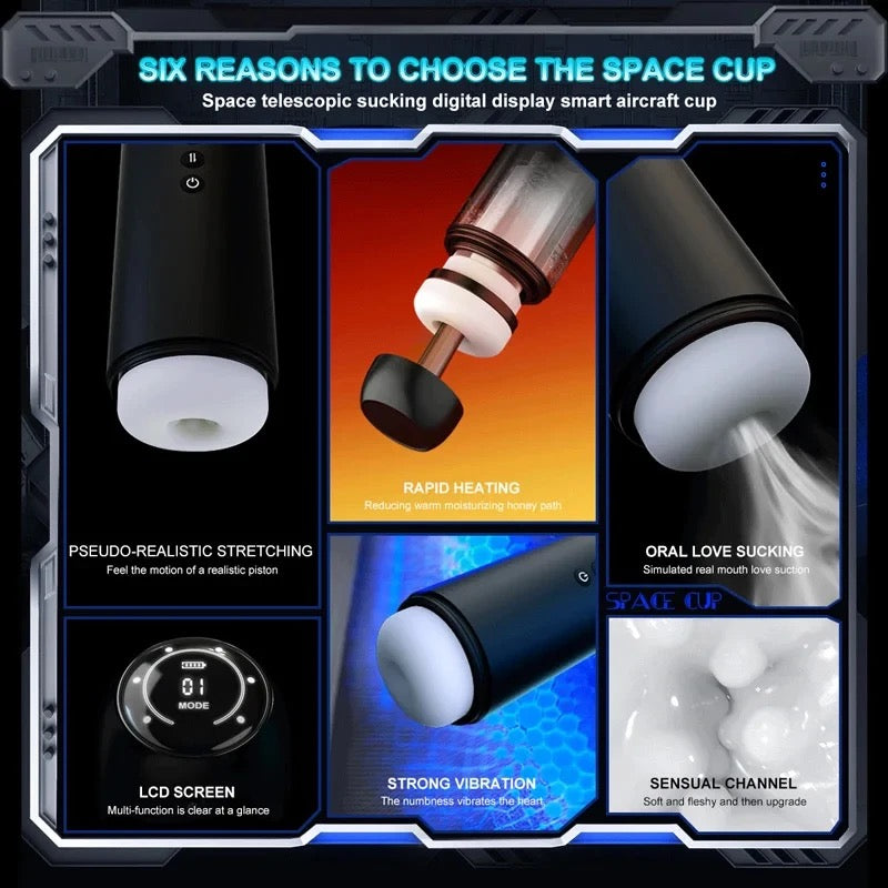 Portable USB charging male masturbator