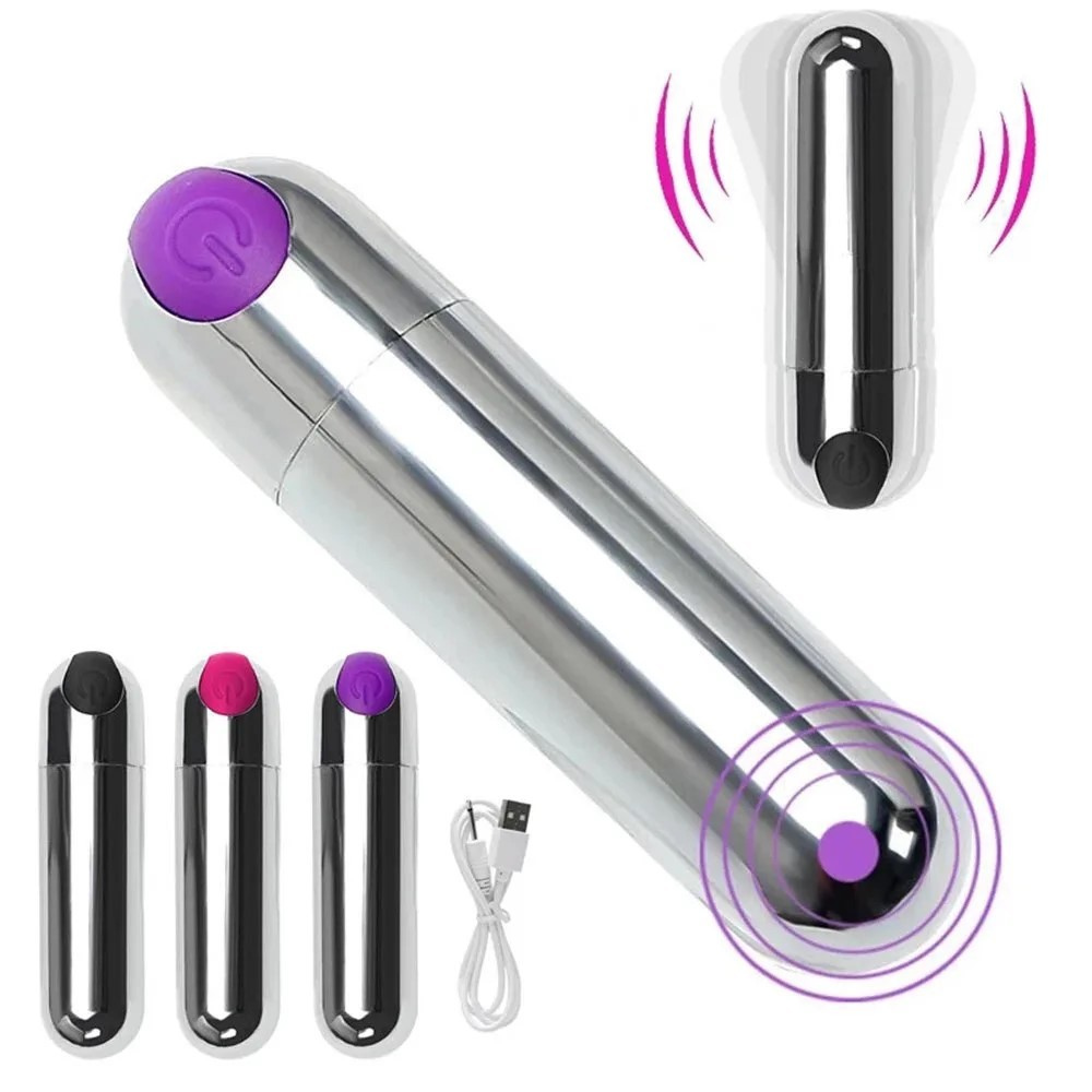 Powerful Women's Bullet Vibrator – 10 Speed Modes, Waterproof, and USB Rechargeable for Ultimate Clitoral Stimulation