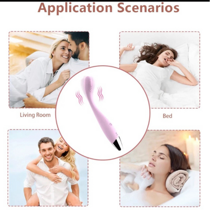 Rechargeable Dildo Vibrator for Women, perfect for intense stimulation of the clitoris, vagina, anus, and G-spot with multiple modes