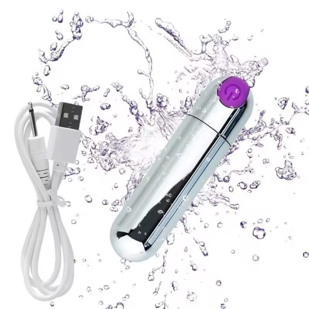 Rechargeable Waterproof Bullet Vibrator for Women – 10 Speed Modes, Powerful Motor, Discreet Design