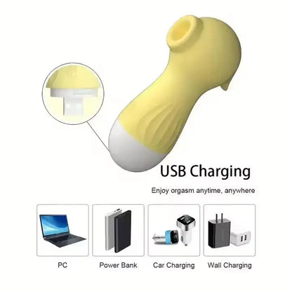 Seahorse Sucking Stimulator Vibrator 10 Speed Vibrating Massager Adult Sex Toys Singapore