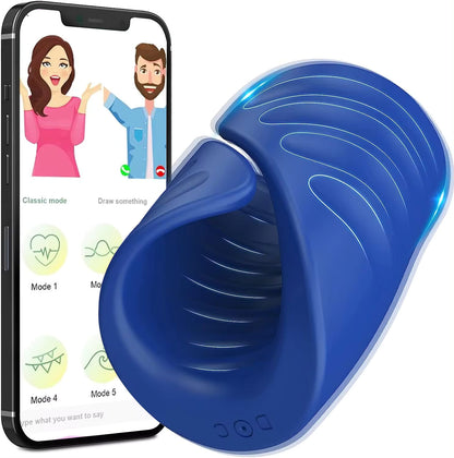 USB rechargeable male training tool – 9 vibrating modes, glans trainer, and textured interior for enhanced stimulation