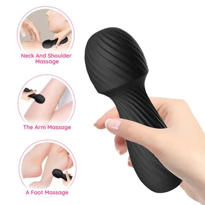 Genie Small Wand Massager, Powerful Vibration, Adult Female Sex Toy Vibrator