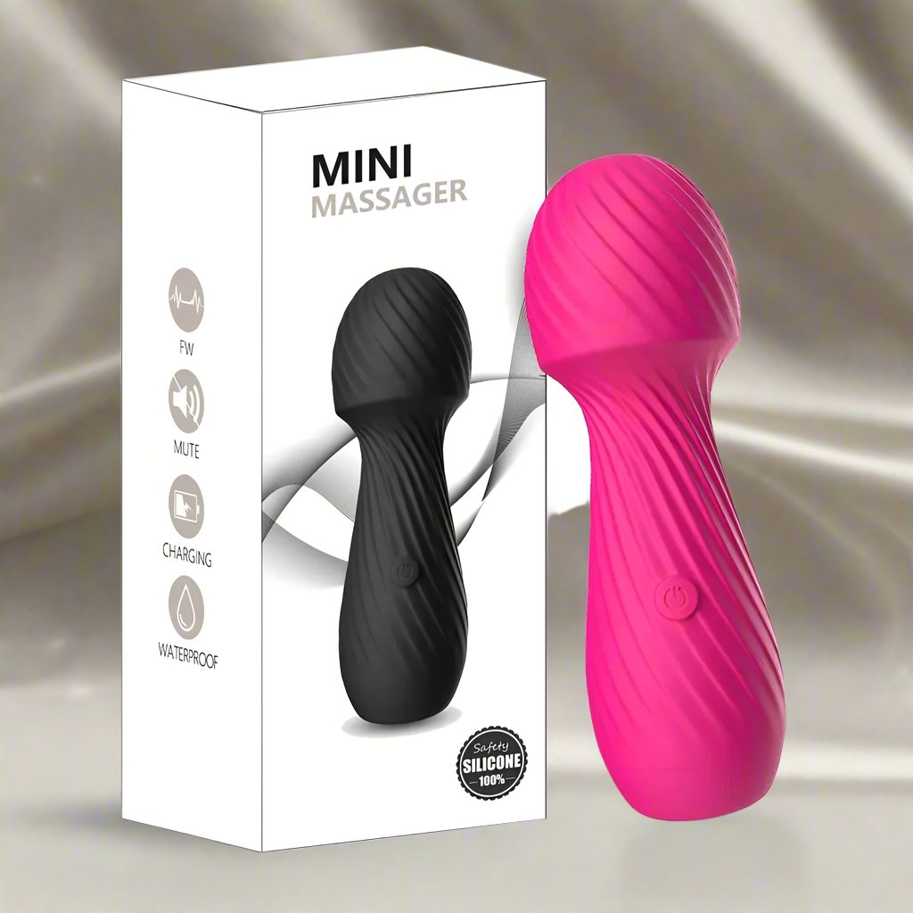 Genie Small Wand Massager, Powerful Vibration, Adult Female Sex Toy Vibrator