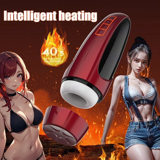 Menheseks Silicone Vagina 9 Vibration + 9 Sucking + Heating Couple Sex Toys