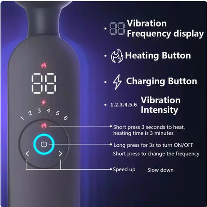Body-safe silicone vibrator with multiple vibration modes and remote control